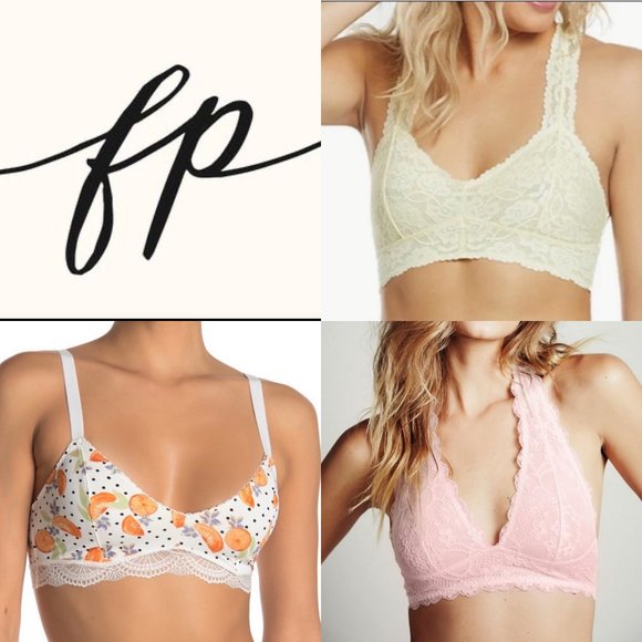 Free People Other - FREE PEOPLE Intimately Not So Mystery Bra Lot XS